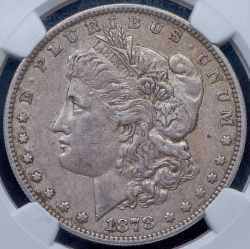 1 доллар 1878 (США) (в слабе) без букв