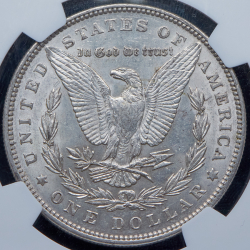 1 доллар 1887 (США) (в слабе) без букв