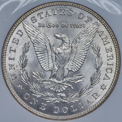 1 доллар 1887 (США) (в слабе) без букв