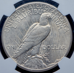 1 доллар 1928 (США) (в слабе) без букв