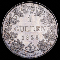 1 гульден 1838 (Франкфурт)