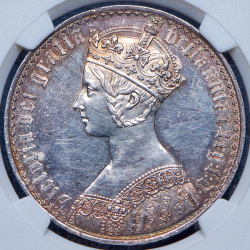 1 крона 1847 "Готическая" (Великобритания) (в слабе)