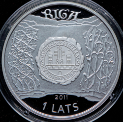 1 лат 2011 "Ганзейские города - Рига" (Латвия) (в п/у)