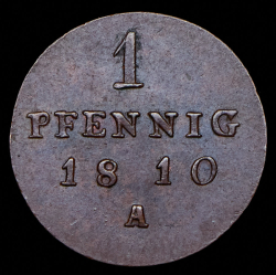 1 пфенниг 1810 (Пруссия) A
