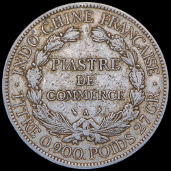 1 пиастр 1907 (Французский Индокитай) А