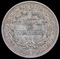 1 пиастр 1909 (Французский Индокитай) А