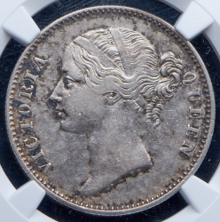 1 рупия 1840 (Британская Ост-Индская Компания) (в слабе)