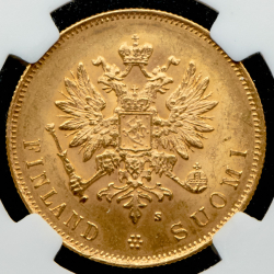 10 марок 1882 (Финляндия) (в слабе) S