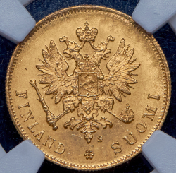 10 марок 1913 (Финляндия) (в слабе) S
