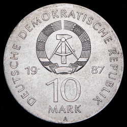 10 марок 1987 "750 лет Берлину – Драматический театр (Германия) А