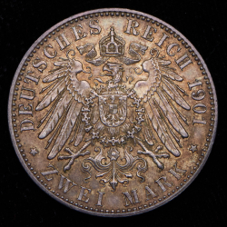 2 марки 1901 "200-летие королевства" (Пруссия)