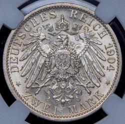 2 марки 1904 "400-летие со дня рождения Филиппа Благородного" (Гессен-Дармштадт) (в слабе)