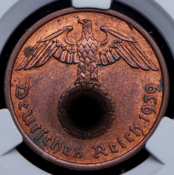 2 пфеннига 1939 (Германия) (в слабе) A