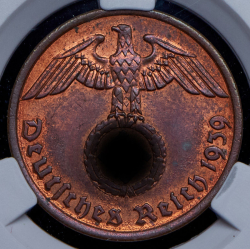 2 пфеннига 1939 (Германия) (в слабе) A