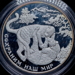 25 рублей 2011 "Переднеазиатский леопард" ММД