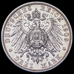 3 марки 1909 (Бавария) D