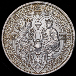 3 марки 1927 "1000 лет Нордхаузену" (Германия) А