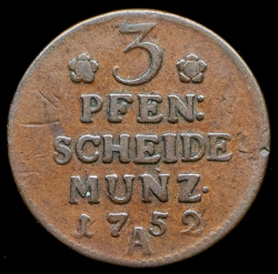 3 пфеннига 1752 (Пруссия)