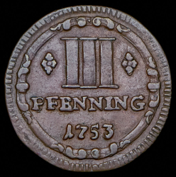 3 пфеннига 1753 (Мюнстер)