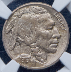 5 центов 1916 (США) (в слабе) S