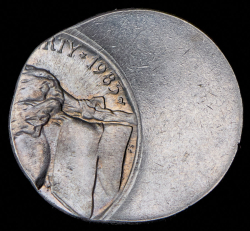 5 центов 1985 (США) (брак: смещение заготовки)