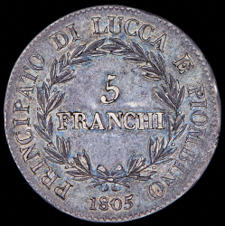 5 франков 1805 (Лукка и Пиомбино)