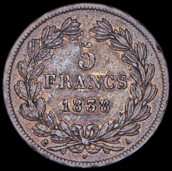 5 франков 1838 (Франция) А