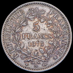 5 франков 1873 (Франция) А