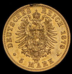 5 марок 1878 (Пруссия) А