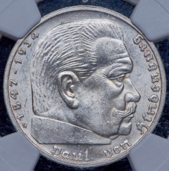 5 марок 1937 (Германия) (в слабе) G