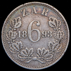 6 пенсов 1893 (ЮАР)