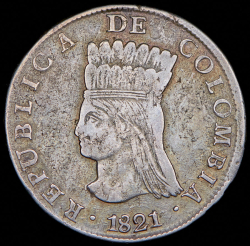 8 реалов 1821 (Колумбия)