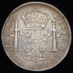 8 реалов 1821 (Сакатекас, Мексика)