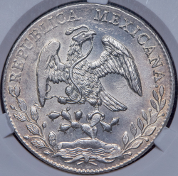 8 реалов 1890 (Мексика) (в слабе)