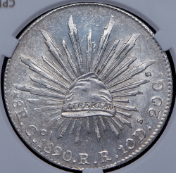 8 реалов 1890 (Мексика) (в слабе)