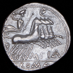 Денарий. Абуриа. Рим республика