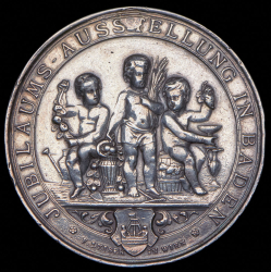 Медаль "Юбилейная выставка в Бадене" 1894 (Германия) 
