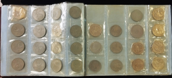 Набор из 125 монет (СССР, РФ) (в альбоме)