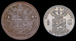 Набор из 2 монет (Кюрасао)