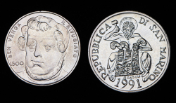 Набор из 2 сер. монет 1982 и 1991 (Сан-Марино)