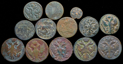 Набор из 26 медных монет