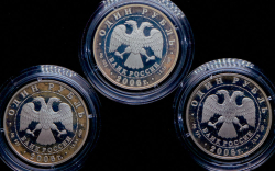 Набор из 3 сер. монет Рубль 2006 "Красная книга"  СПМД