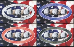 Набор из 4 наборов 25 центов 2001 (в п/у) (США)