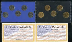 Набор из 4 наборов 25 центов 2001 (в п/у) (США)