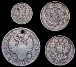 Набор из 4 сер. монет 