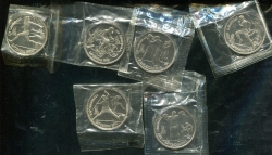 Набор из 6 монет Рубль "Олимпийские игры 1992 года в Барселоне" (в запайках)