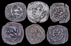 Набор из 6 сер. монет пфенниг (Германия)