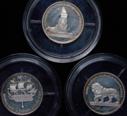 Набор из 6 жетонов "300 лет Санкт-Петербургу"