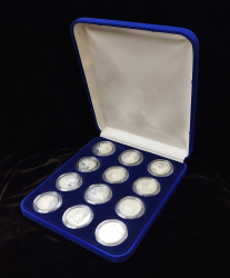 Полный комплект из 12 монет 2 рубля 2002-2003 "Знаки Зодиака" (в п/у)