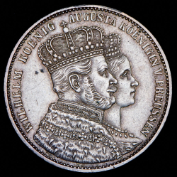 Талер 1861 "В память коронации Вильгельма и Августы" (Пруссия)